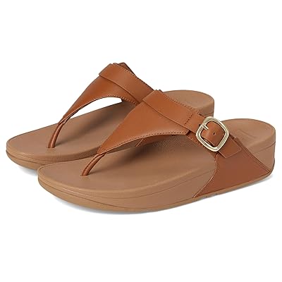 FitFlop Lulu Adjustable Leather Toe Post Sandals Women