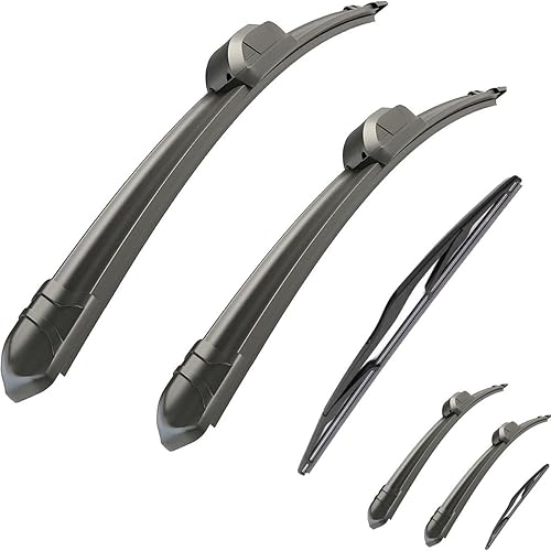 Limpiaparabrisas compatible con Subaru Impreza Hatchback MK3 GE GV GH GR 2007-2014, limpiaparabrisas delantero y trasero de 24 + 16 + 16 pulgadas