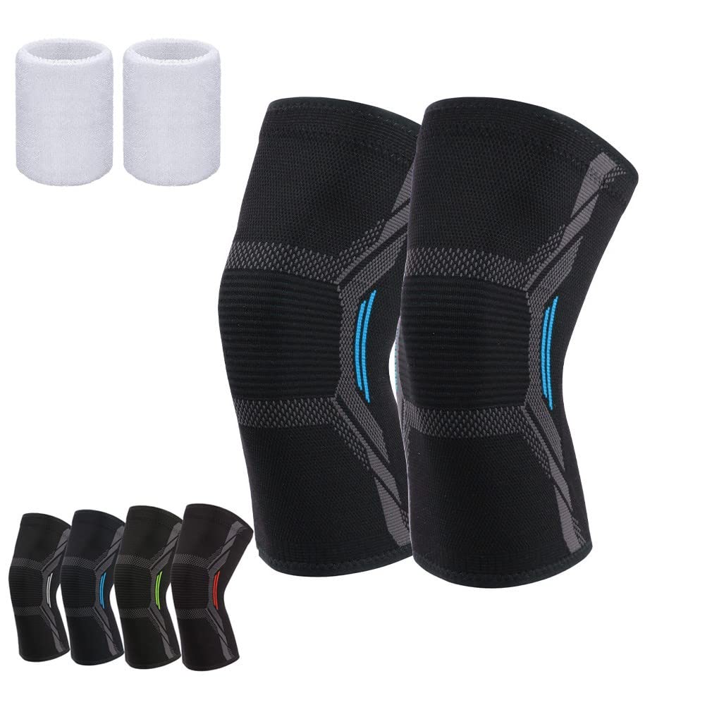 Knee Pads Brace Compression Sleeve for Running for Men