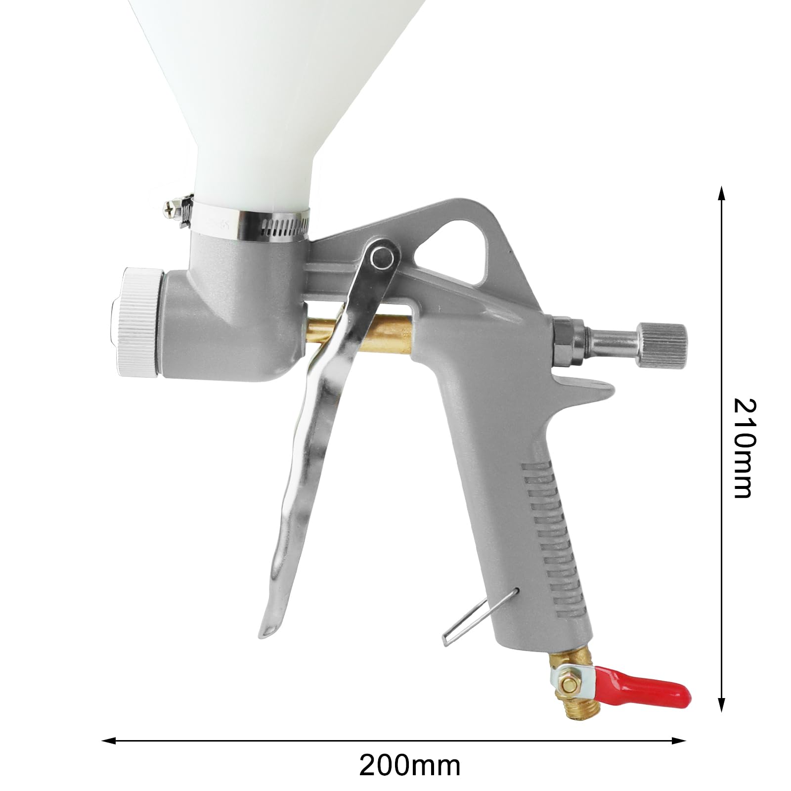 Drywall Hopper Spray Gun – 1.5 Gallon Texture Tool With 3 Nozzles For Stucco, Popcorn, Knockdown On Walls & Ceilings 6 thumbnail image