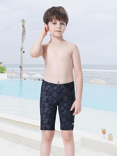 Miniatura 7 de Pantalones cortos de natación deportivos para niños y jóvenes, de secado rápido, con cordón, suaves UPF 50+