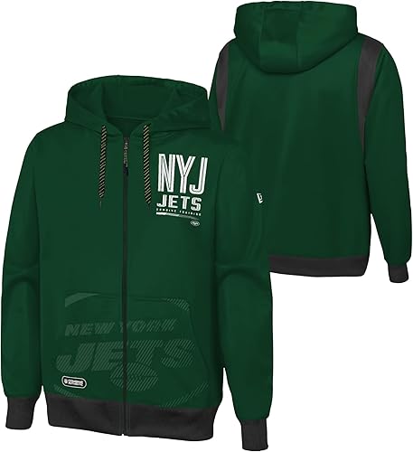 Miniatura 3 de Outerstuff NFL - Sudadera con capucha de forro polar con cremallera completa para hombre