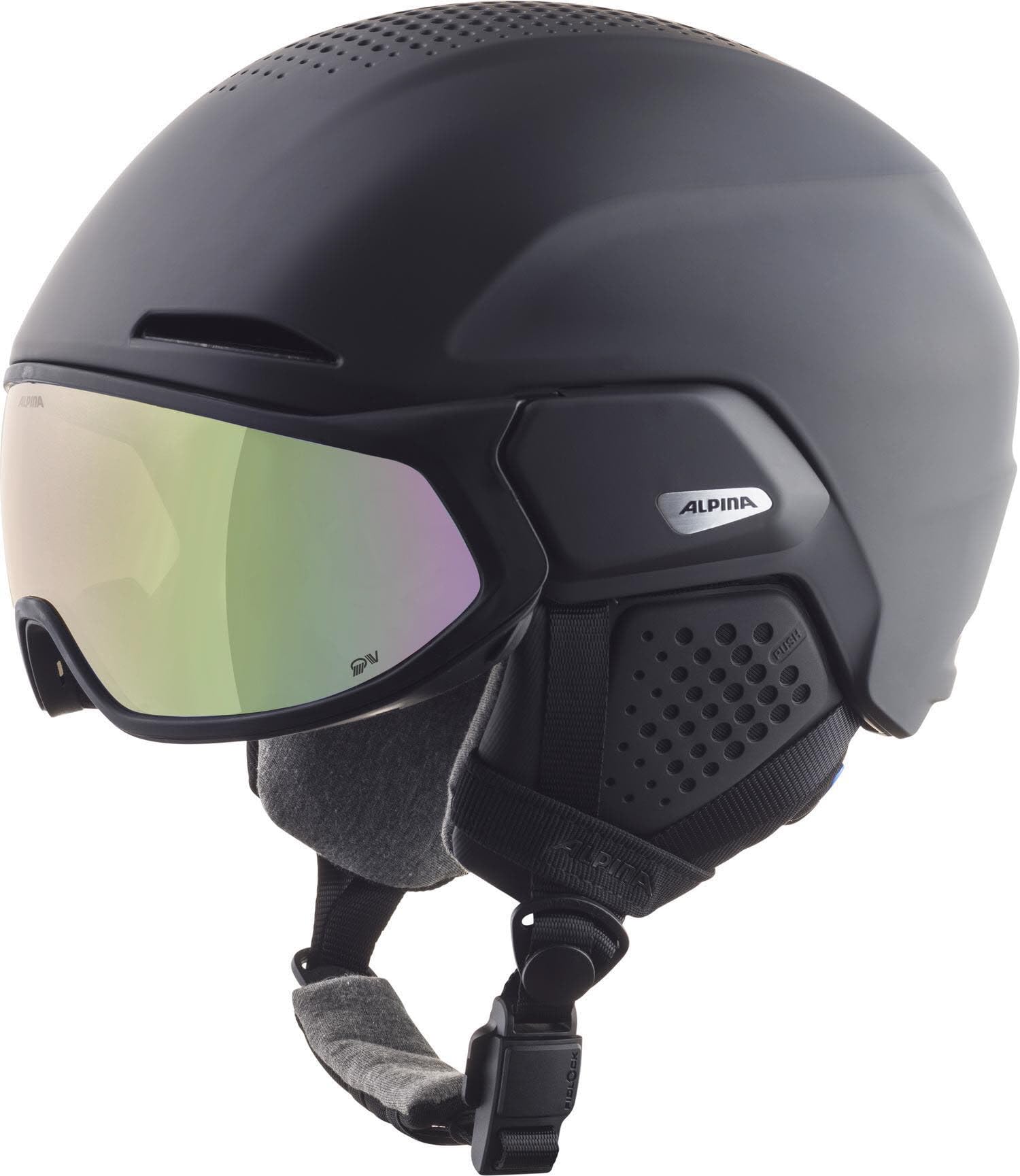 ALPINA Alto QV Helm 2024 Black matt/Cobalt Green