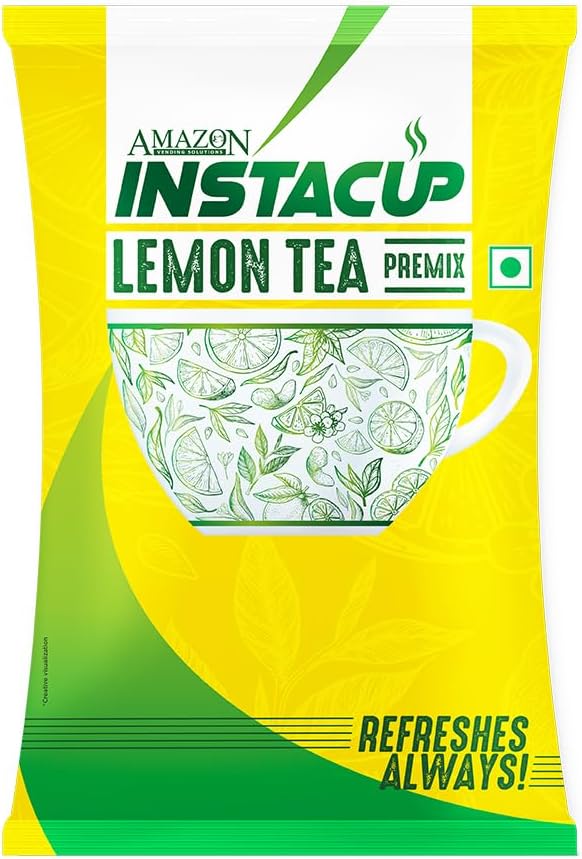 ATLANTIS Amzn Instant Lemon Chai Tea Granules Premix 1 Kg Pack For Vending Machines