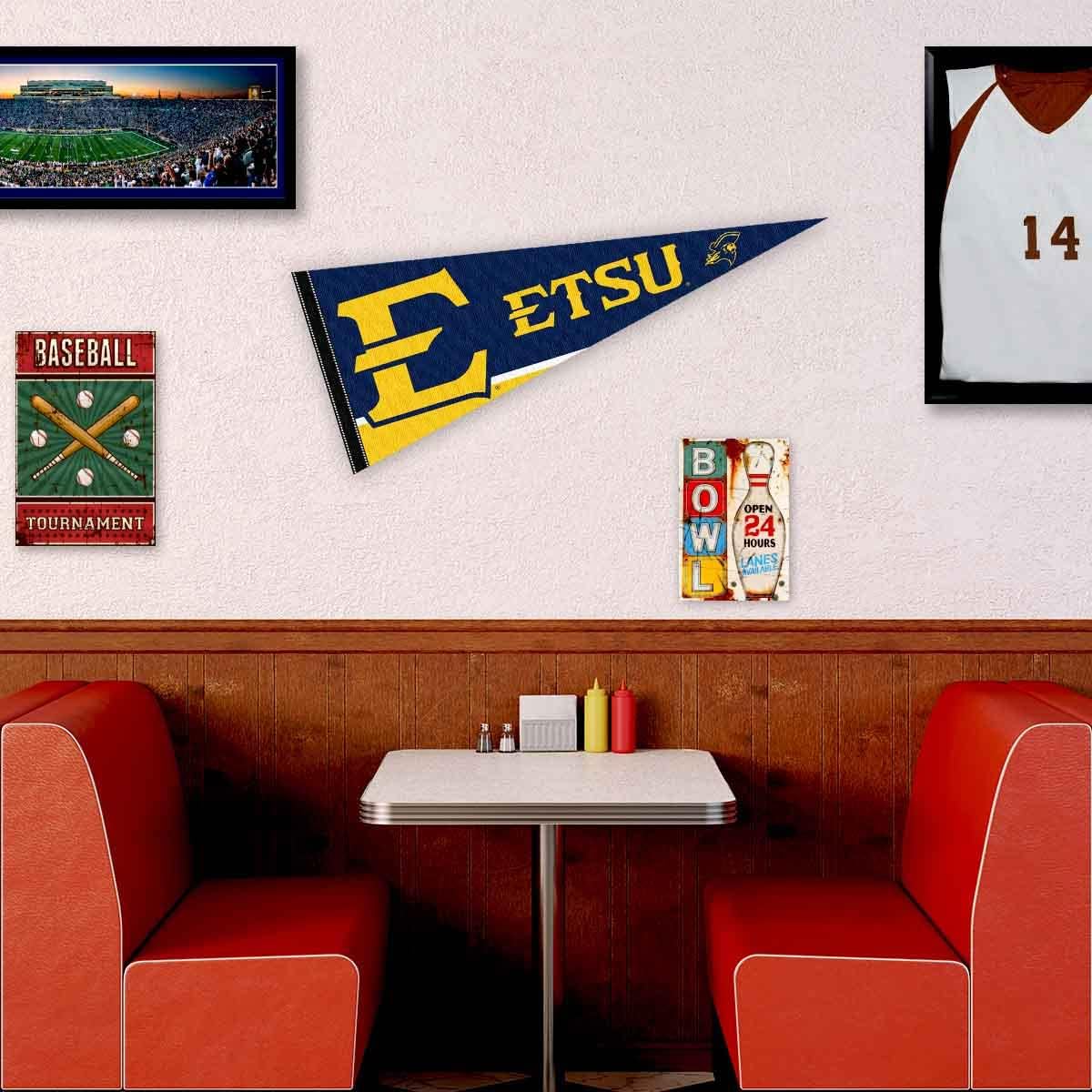 East Tennessee State Bucs Pennant Full Size Felt - Image 3