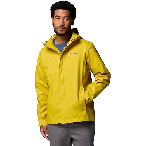 Columbia Men's Watertight II Waterproof Rain Jacket, Antique Moss, 2X Tall