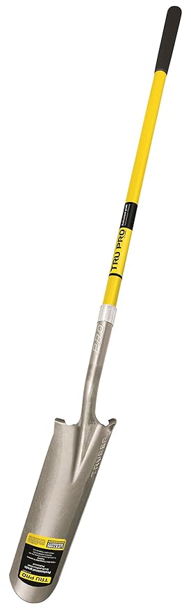 Truper 31286 Tru Pro 48-Inch 16-Inch Drain Spade, Fiberglass Handle, 10-Inch Grip