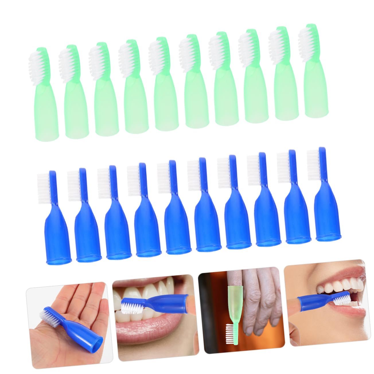 Baluue 100stücke Mini-zahnbürsten Für Gefängnisgebrauch Fingerzahnbürsten Und Selbstverletzungshemmendes Design Kompakte Und Langlebige Zahnbürsten Für Sichere Mundpflege