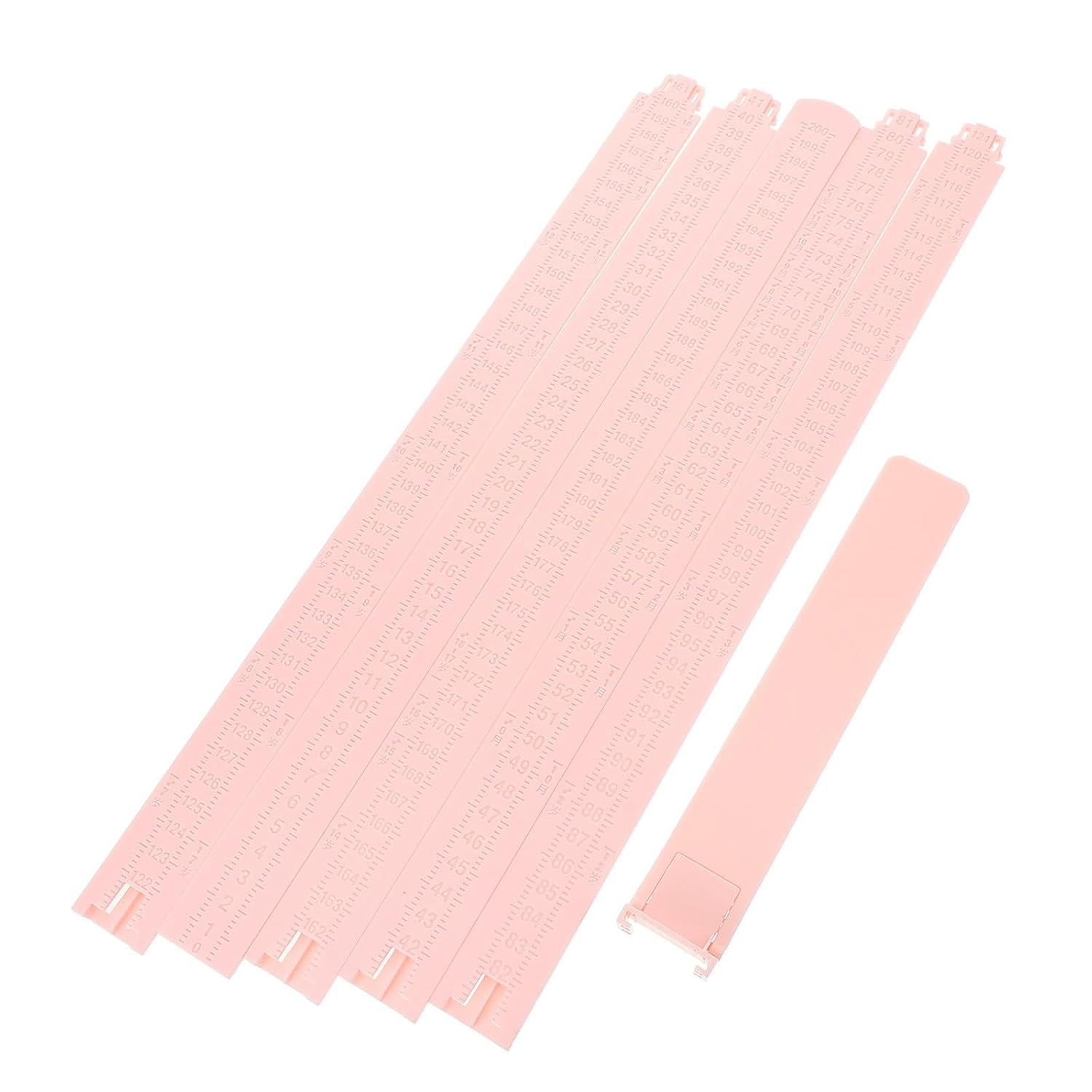 VILLCASE Portable Pink Plastic Growth Chart for Wall Record Feature, Boy Girl Height Measuring Instrument for Home Nursery Use, Easy-to-use Height Tracker Ruler