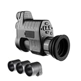 Oneleaf.ai Commander NV100 Digital Night Vision Goggle, Clip on Night Vision Monocular for Hunting/Observations, 1080P FHD, 328 Yards Clear Nighttime Viewing Range-16mm
