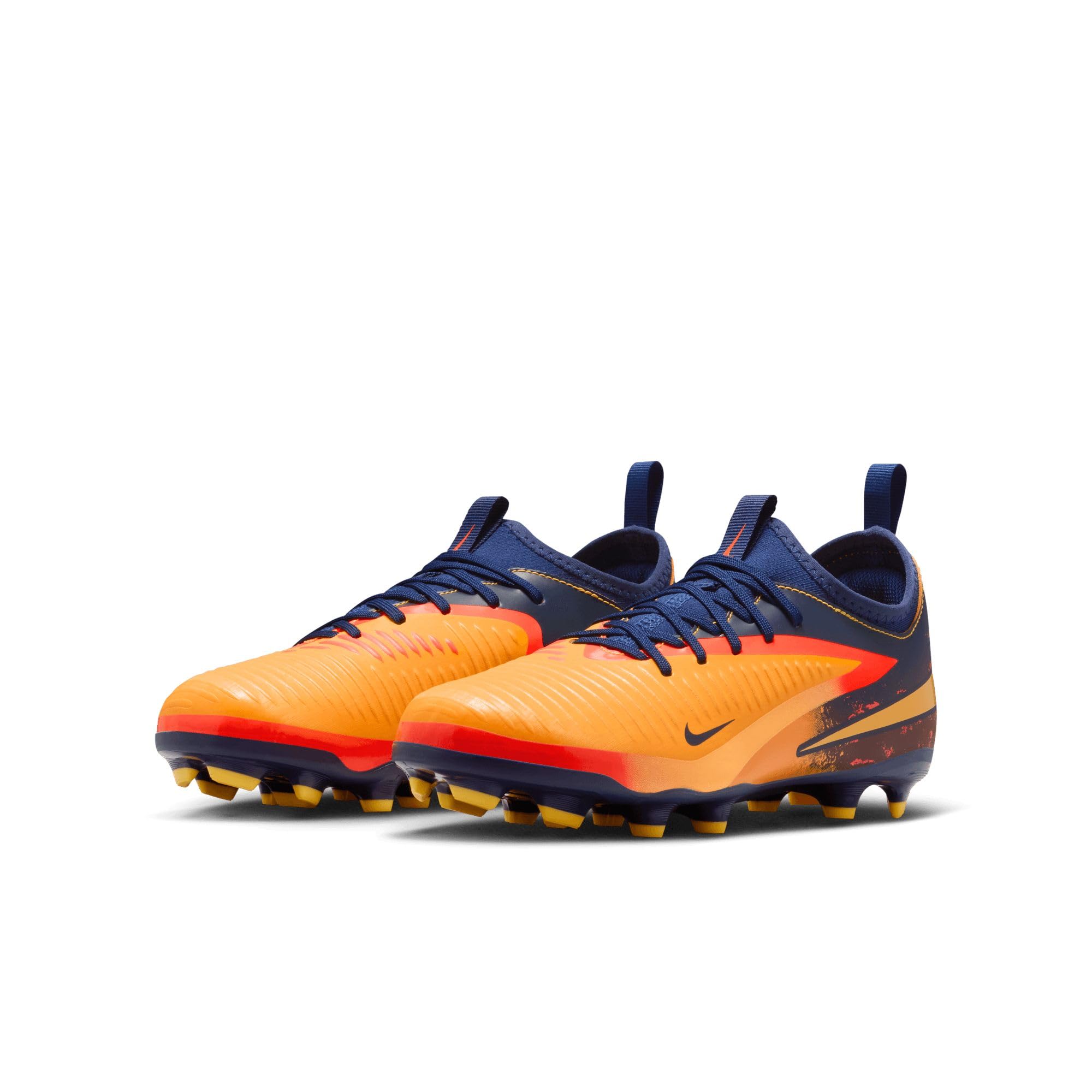 Nike Kids Phantom 6 Academy Low X Haaland Fg/Mg Orange/Blue