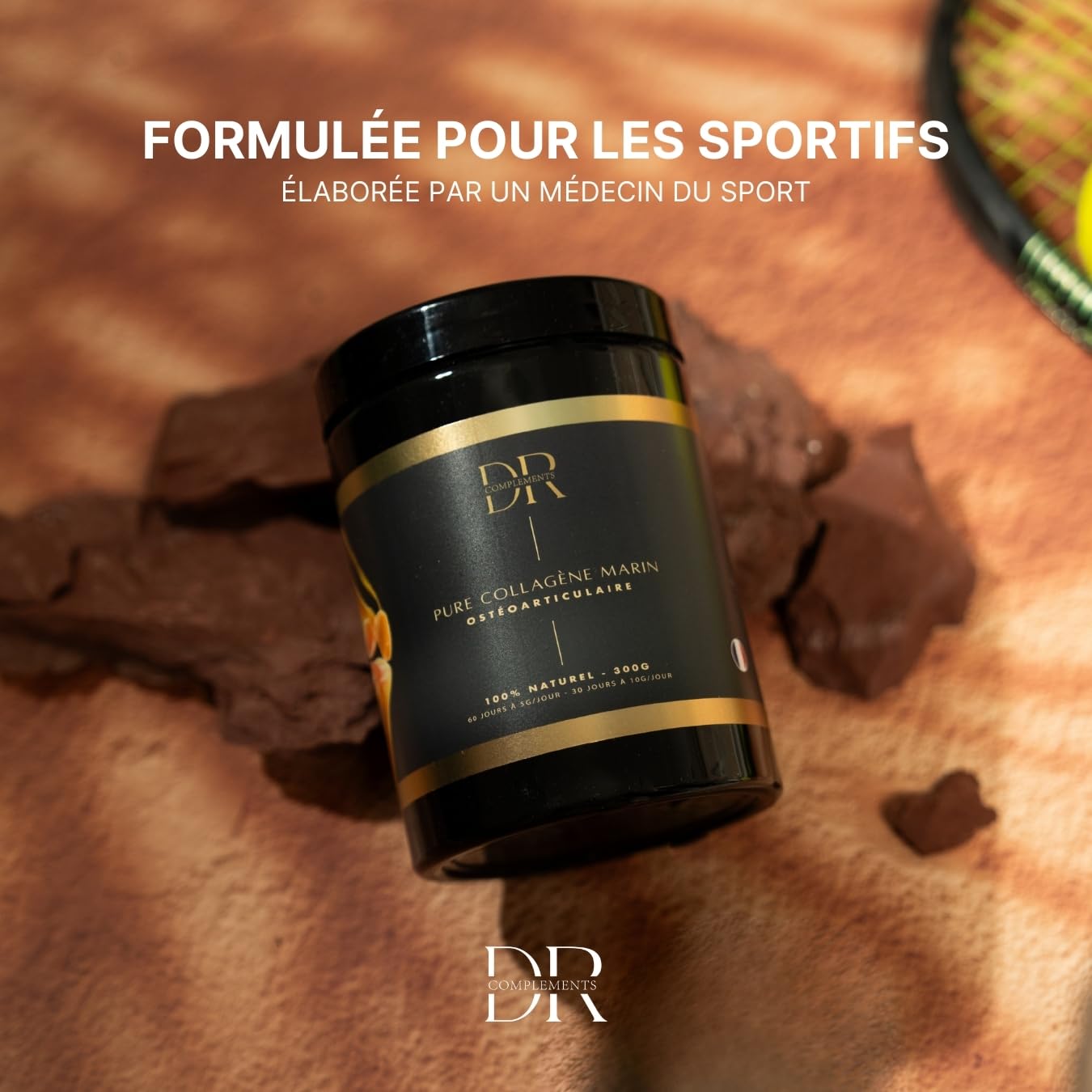 Collagène Marin Pur en Poudre – Haute Qualité – Sans Additifs, Sans Sucre, Goût Neutre – 300 g – Dr Complément