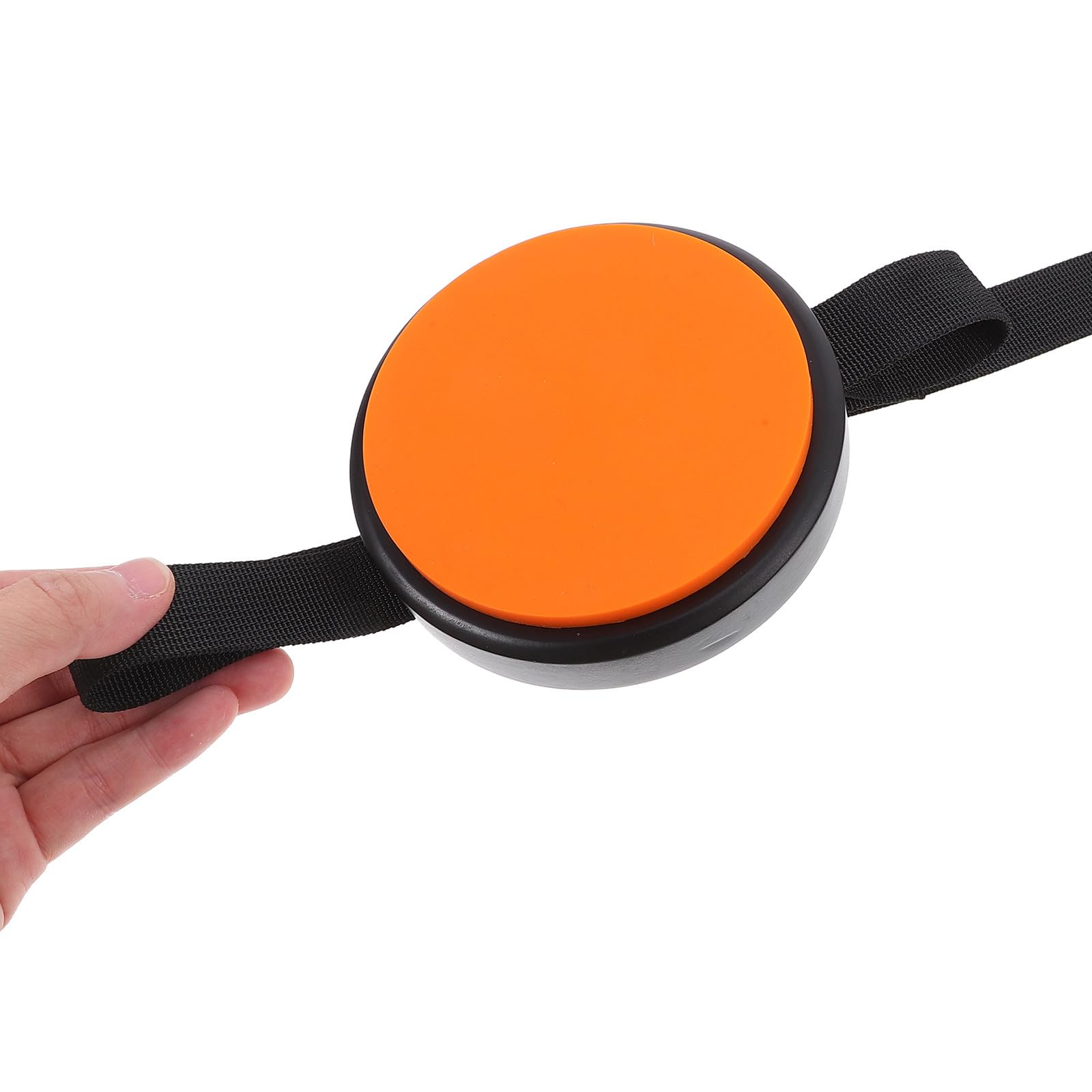 Cabilock Almohadilla para Práctica de Batería de Silicona Portátil Naranja para Pierna, Pad de Batería Silencioso para Entrenamiento en Casa, Accesorio de Percusión para Músicos