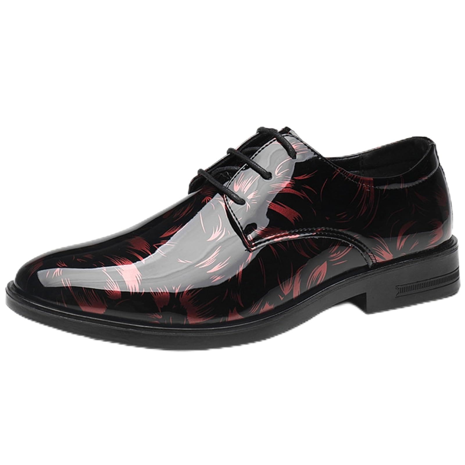 Scarpe Eleganti da Uomo Scarpe Oxford Stringate in Pelle PU | basse antiscivolo Classiche Casual A Punta Festa Cerimonia Matrimonio