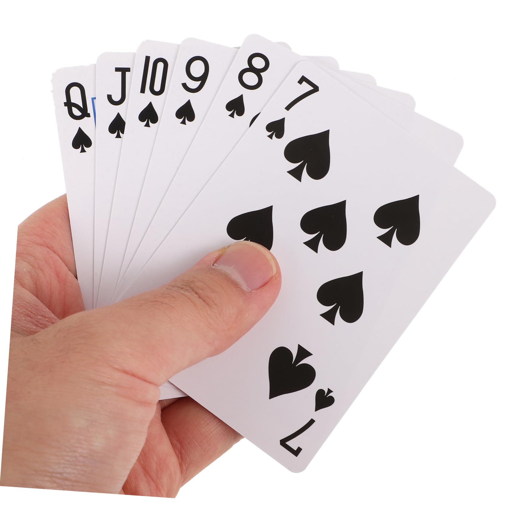Abaodam 5ensembles Jeu De Cartes à Jouer Papier Thermique De Cartes Blanches Parfait pour Divertissement Familial Et Soirées Entre
