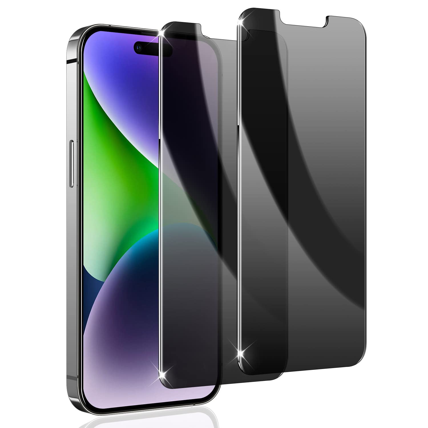 sorlnern for [2 Pack] Privacy Screen Protector for iPhone 13 Pro Max/14 Plus 6.7 Inch, Anti Spy Private Full Coverage Bubble Free 9H Hardness Tempered