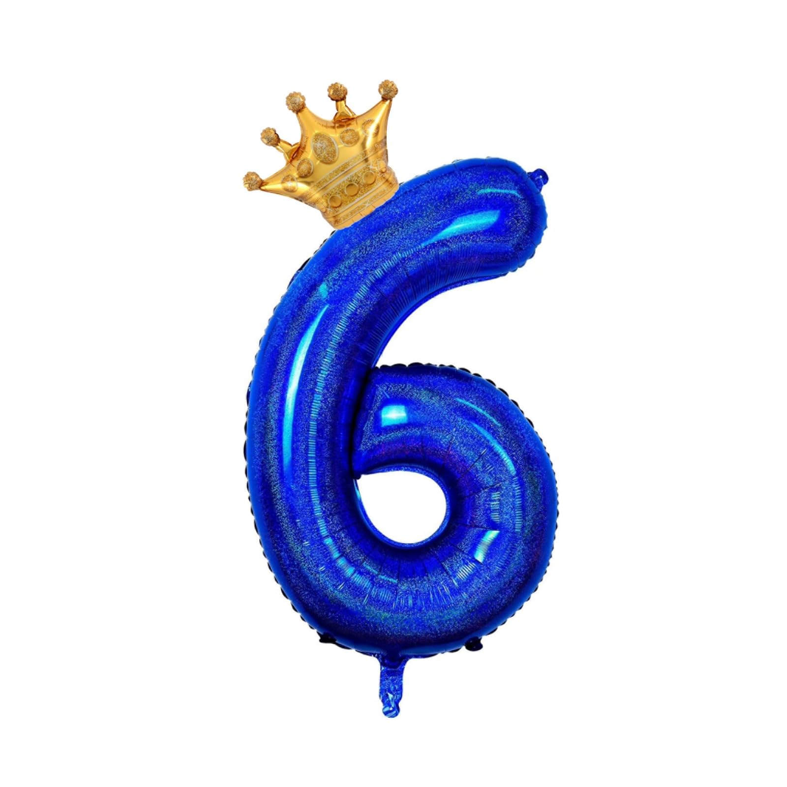 Gifloon 40 Inch Number 6 Balloon - Turquoise Foil Birthday Decoration For 6th Birthday Parties