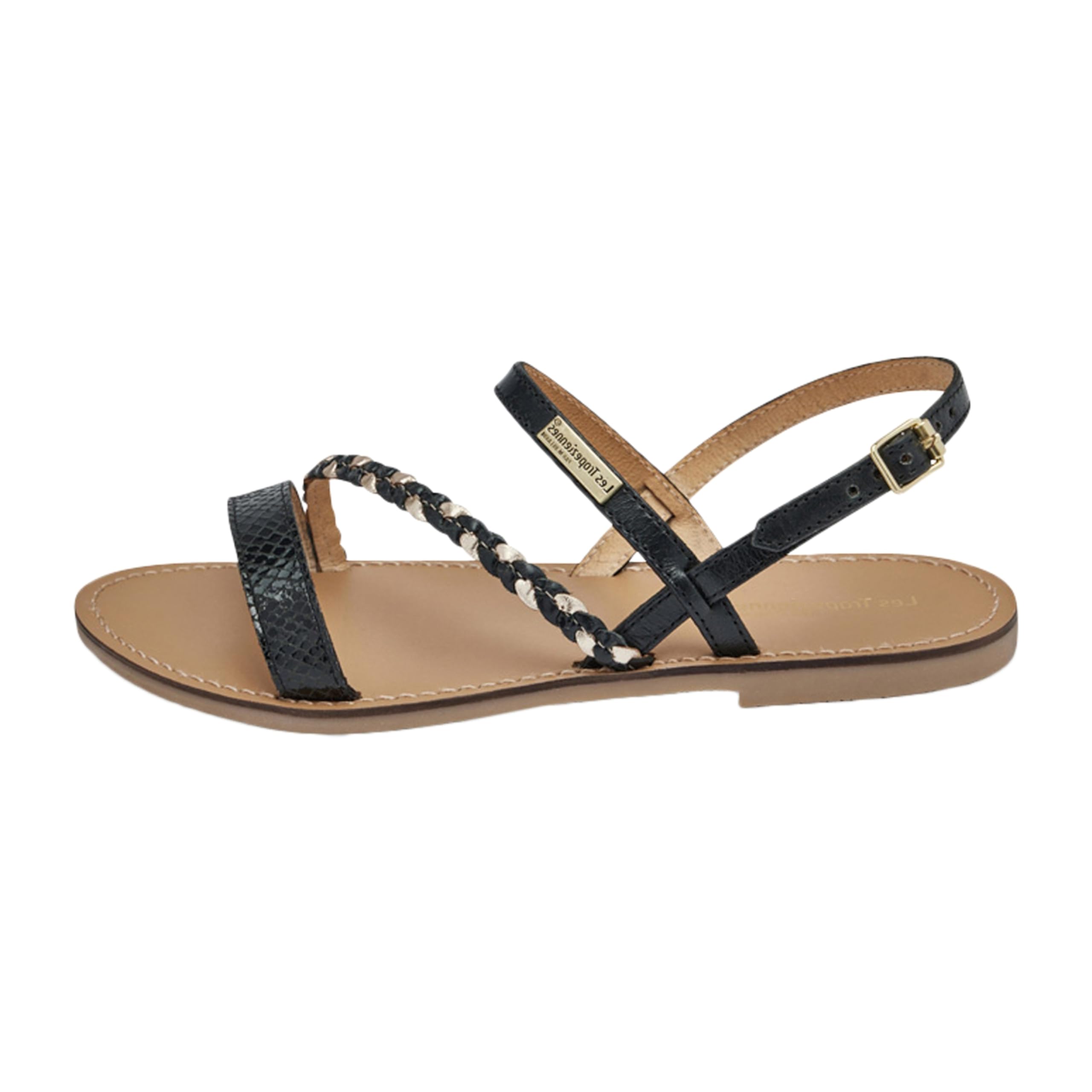 LES TROPEZIENNES PAR M. BELARBI Damen-Sandale, Schwarz-Multi, 36 EU, Schwarz Multi, 36 EU