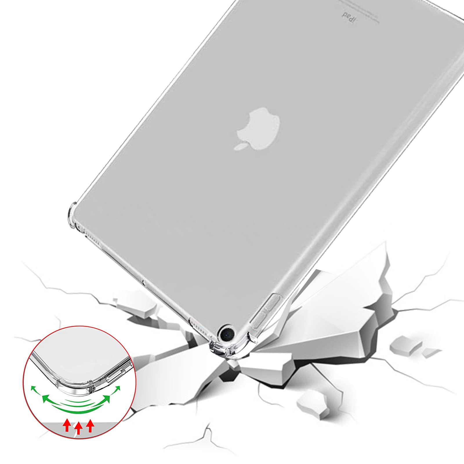 EasyBee Hülle Für IPad Mini 5/4/3/2 – Ultradünn, Stoßfest, Durchscheinend, TPU Schutzhülle