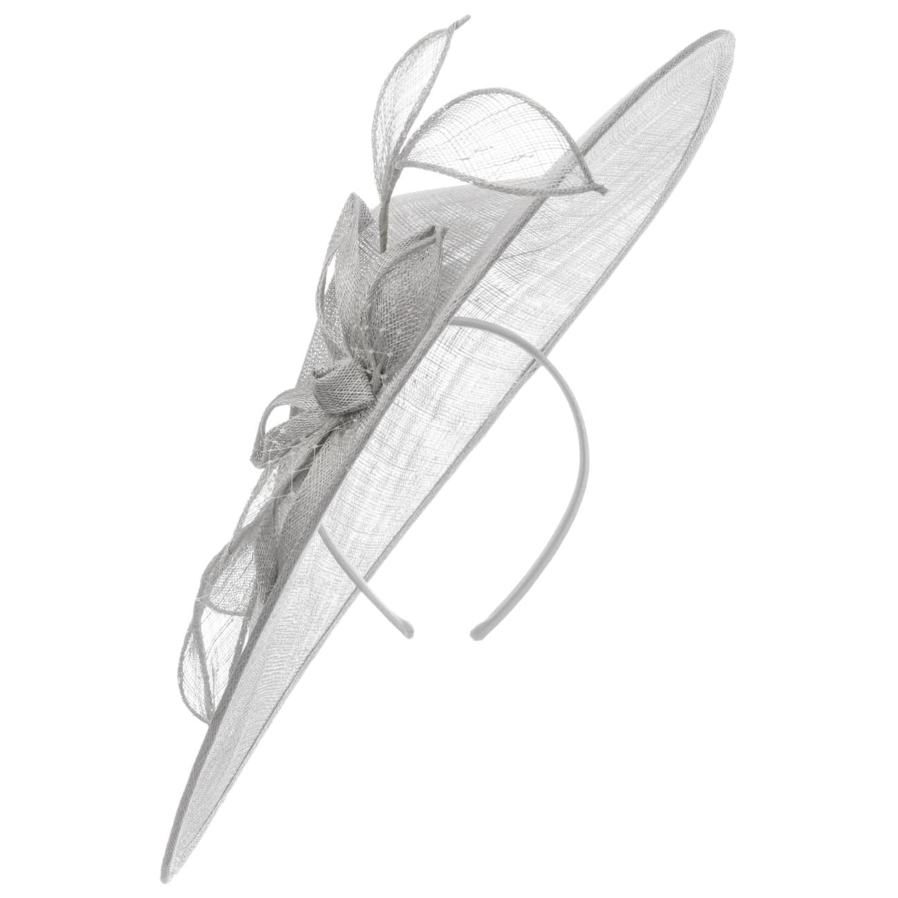 SeebergerLarge Plate Sinamay Fascinator Women Grey One Size