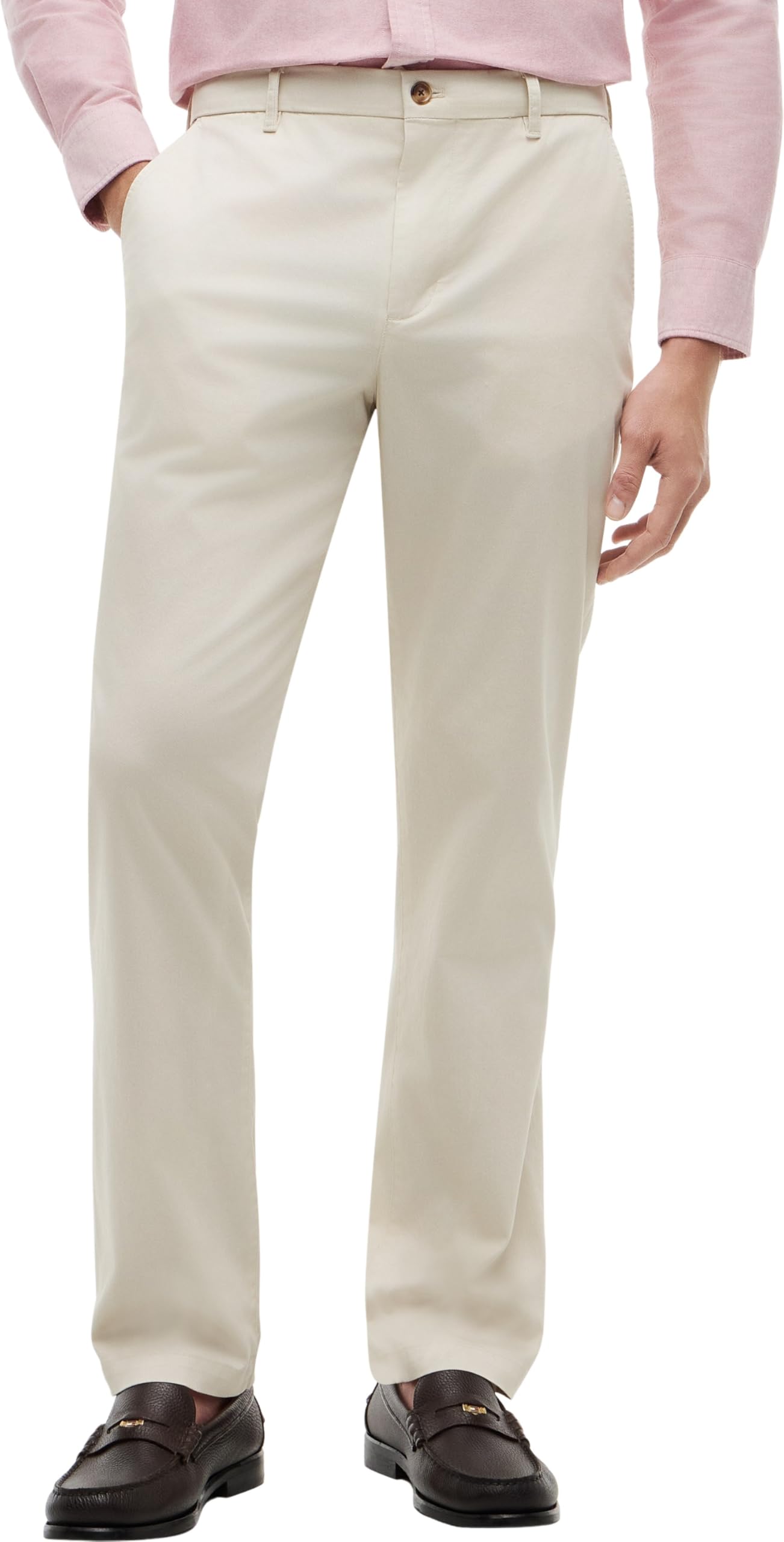 Tommy Hilfiger Men's Denton Printed Structure MW0MW44330 Chino, Beige (Newsprint), 38W / 29L