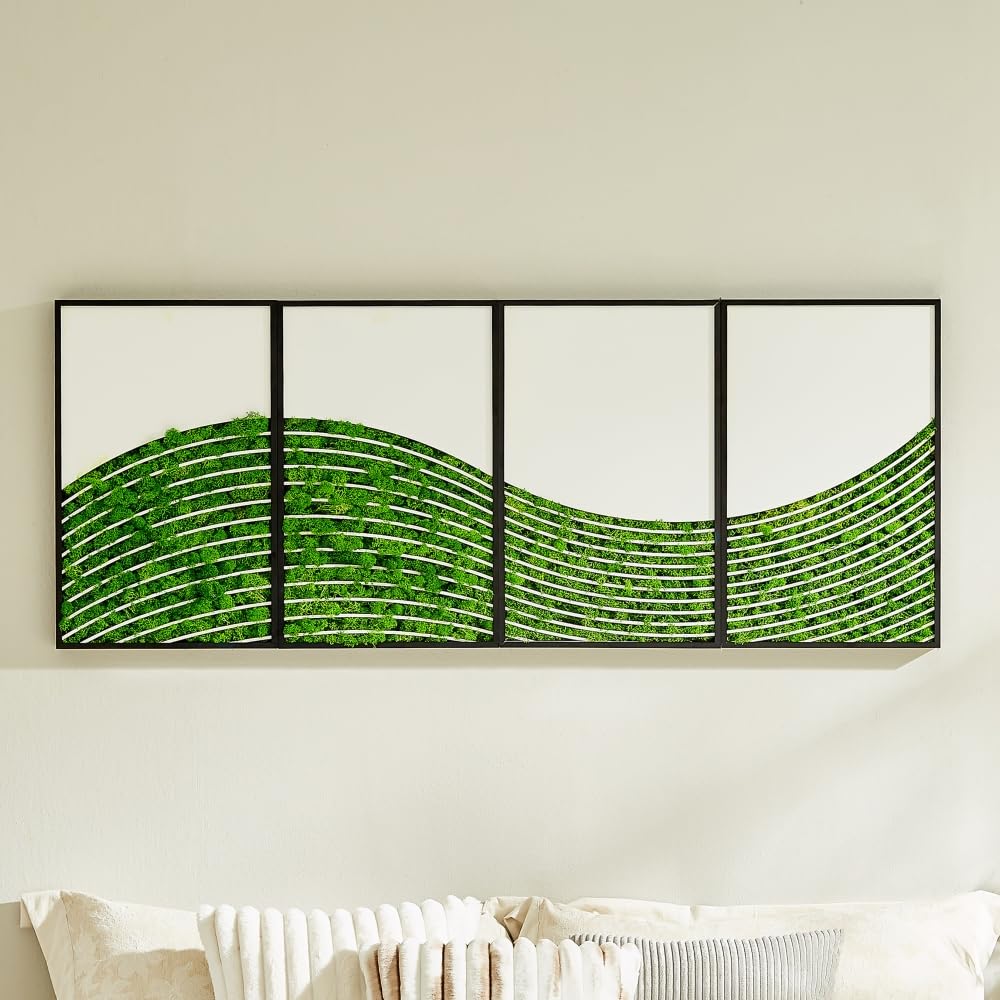 GOWE WaveMoss Metal Wall Art4pcs Set