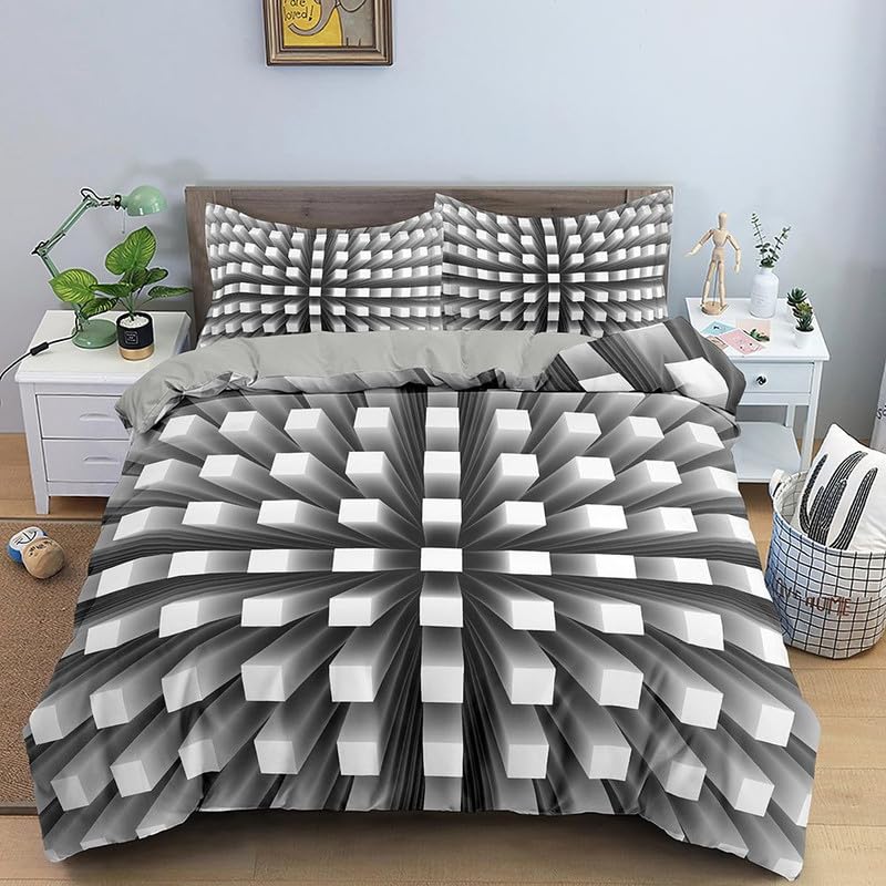 Housse de Couette Enfant Facile à Laver en Microfibre Blanche 90x190 cm Anti-Taches