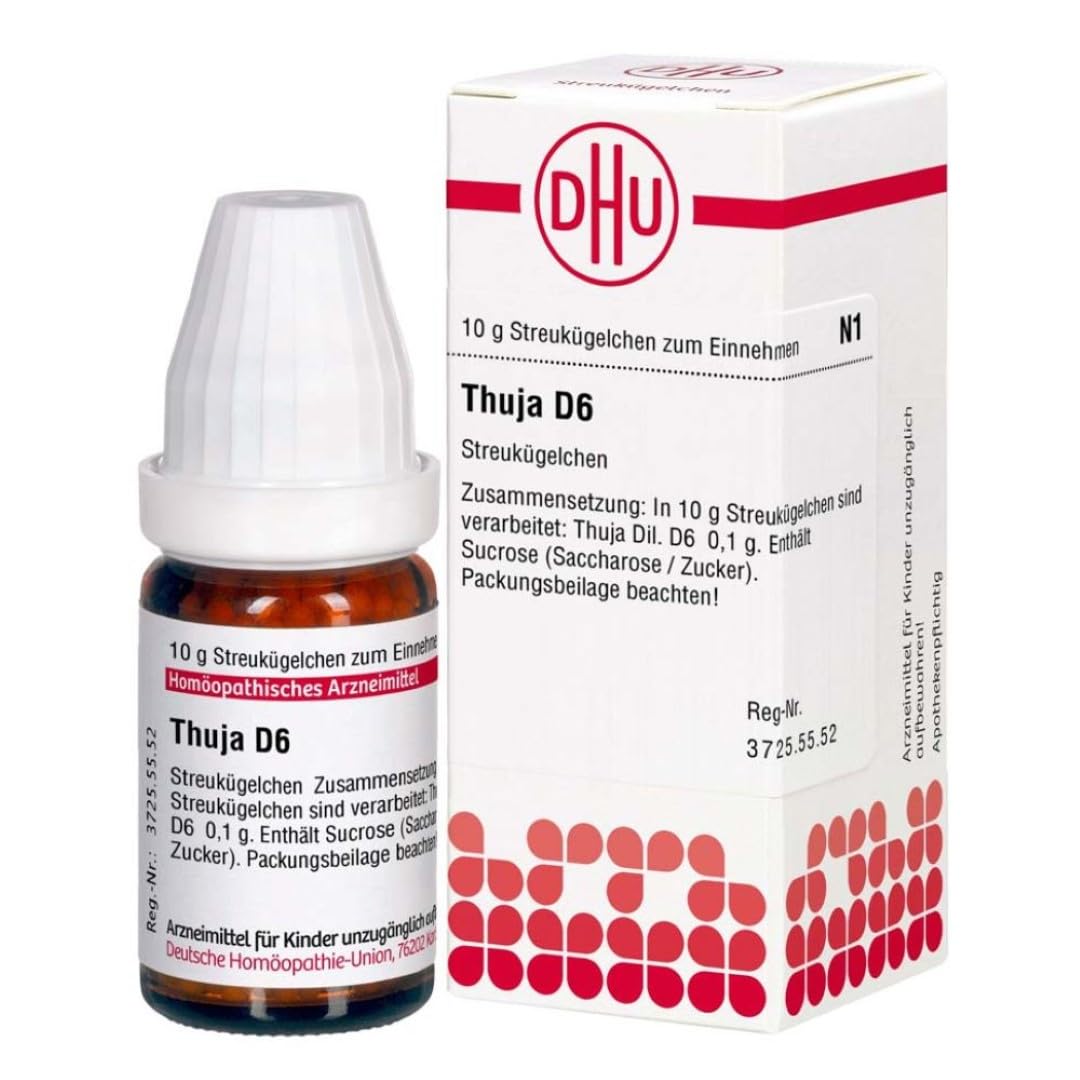 DHU Thuja D6 Streukgelchen, 10 g Globuli : Amazon.de: Drogerie &  Krperpflege