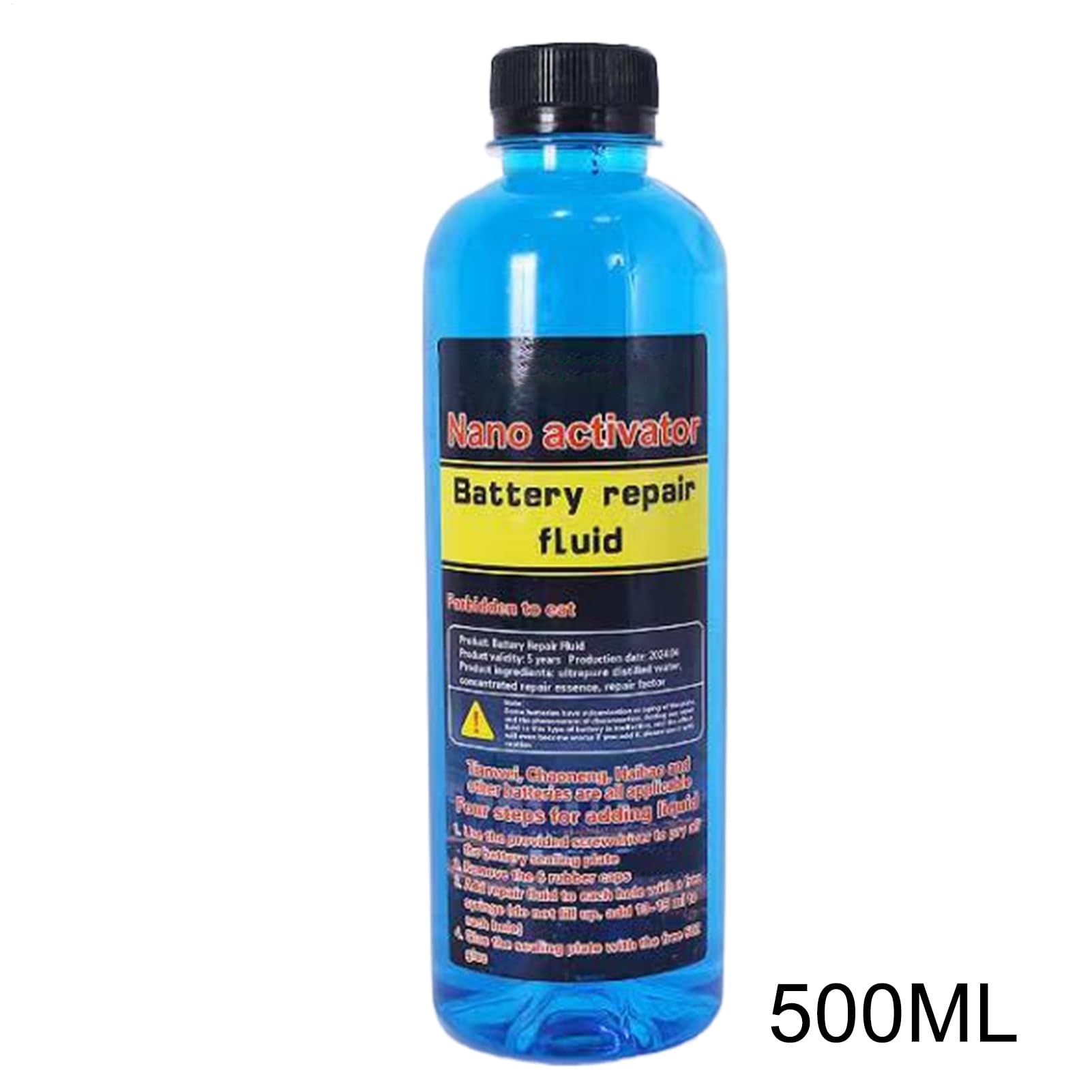 Solution pour la réparation de Batteries - 500 ML de Liquide de Restauration de Batterie et de désulfateur - pour Automobile, véhicules, mécanique, intérieur et extérieur