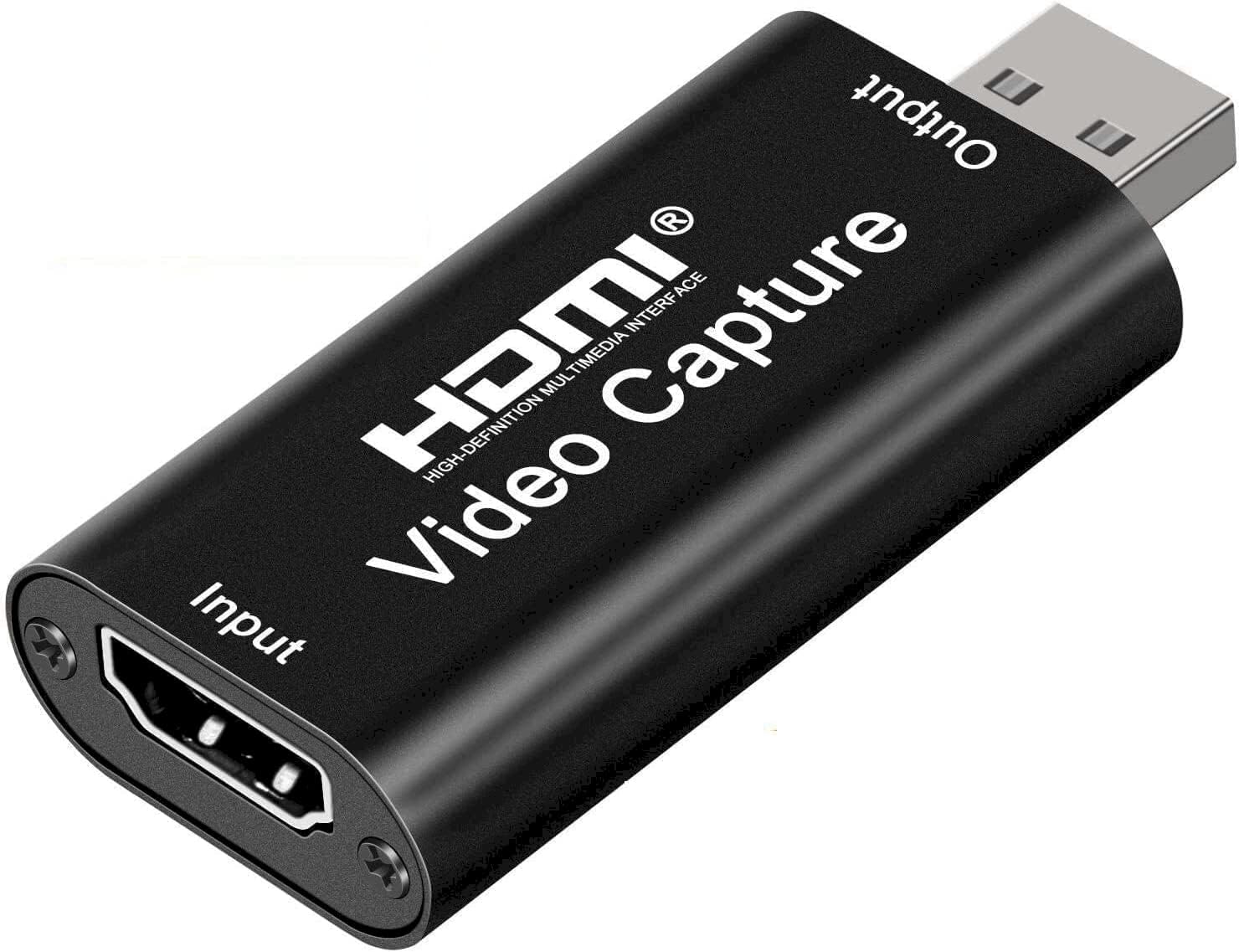 LINKKRAFT 4K HDMI Video Capture Card, Cam Link Card Game Audio Adapter HDMI to USB 2.0 Record Capture Device for Streaming, Live Broadcasting, Video Conference, Teaching, Gaming