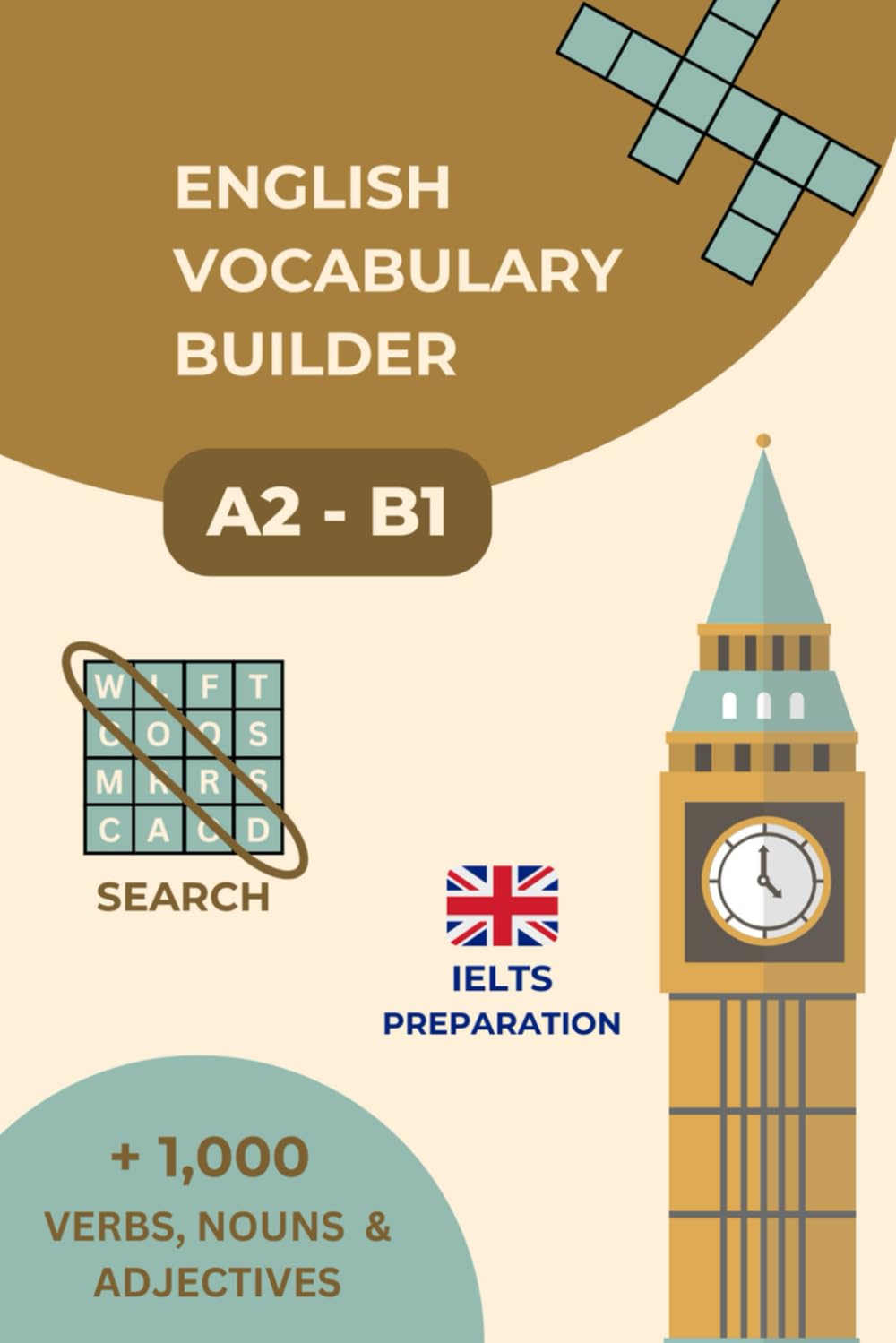 English vocabulary builder: Word search A2-B1