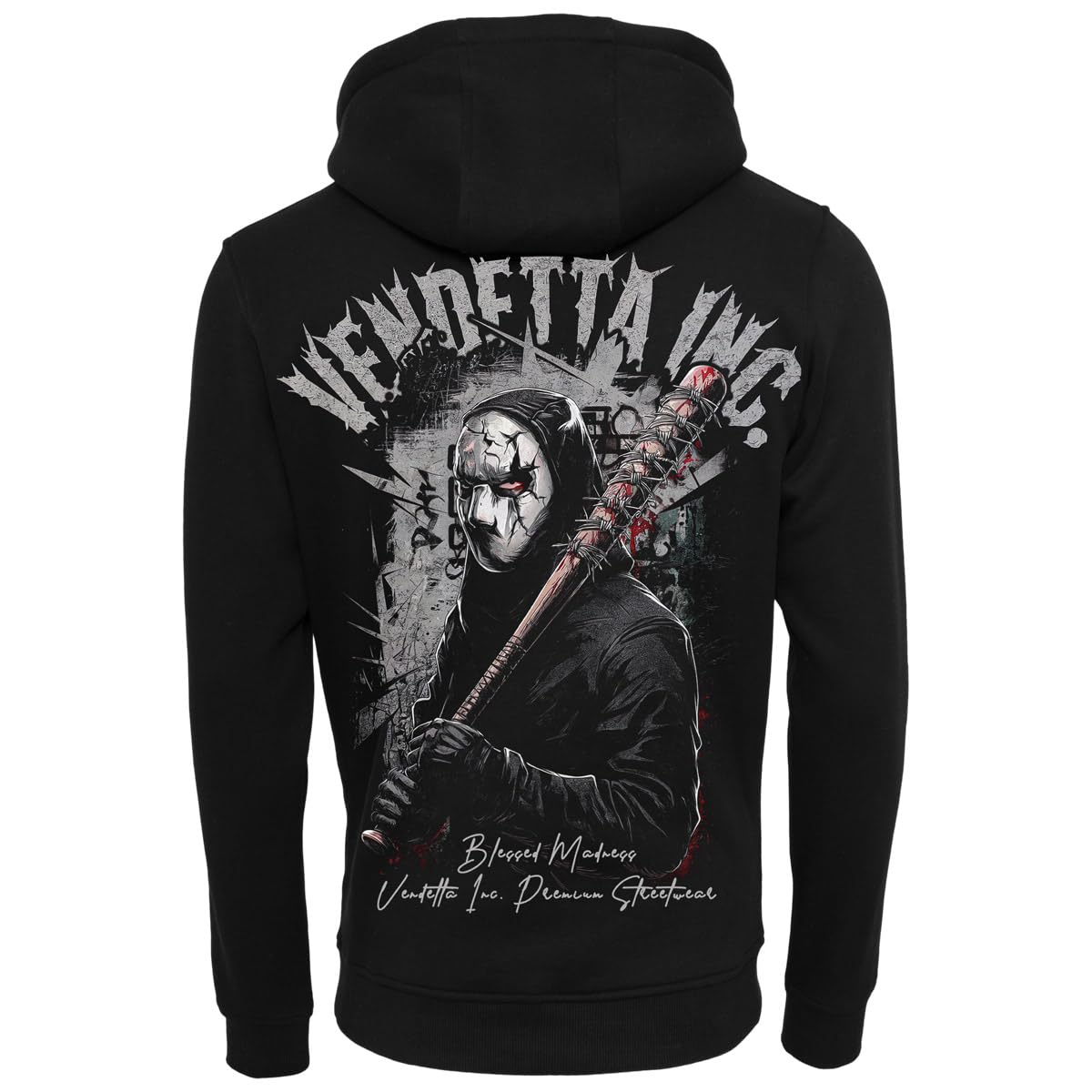 Vendetta Inc. Herren Kapuzenpullover Masks Men schwarz VD-4085 Hoodie M - 5XL
