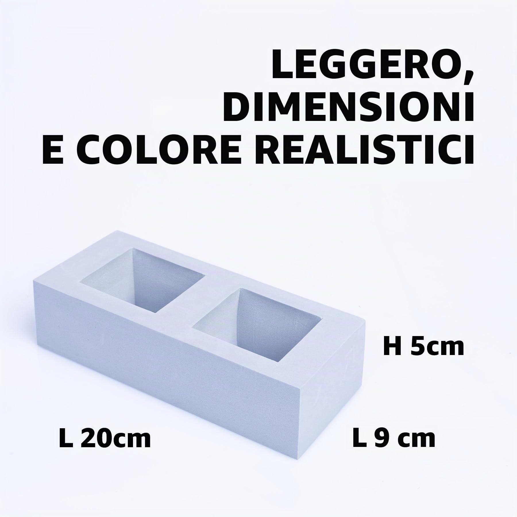 Bluecaps - Set di mattoncini in schiuma per bambini, costruisci immaginazione, abilità e forza attraverso il gioco interno/esterno (mattoni grigi, 24, conteggio)