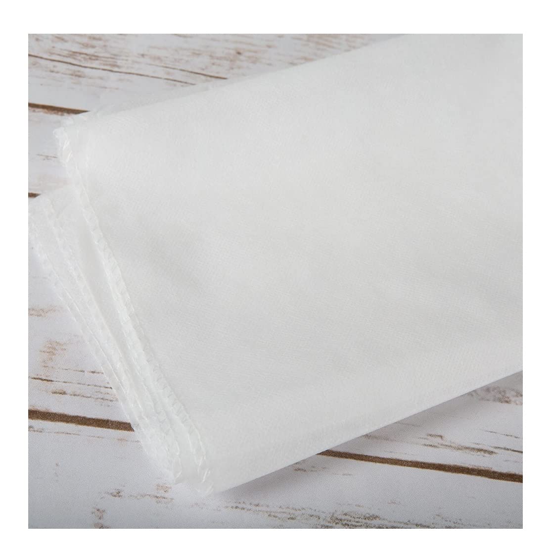 Non-Woven Disposable Double Cot Bed Sheet 90" X 63" with Pillow Covers, Spa, Massage, Salon, Hotel, Clinic, Hospitals, Train, Parlor (White, 10 Bed Sheets with 20 Pillow Covers)