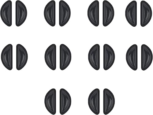 Miniatura 13 de 5 pares de almohadillas adhesivas para la nariz para lentes, almohadillas de silicona para la nariz, almohadillas antideslizantes para lentes