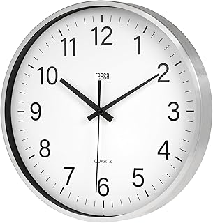 Teesa Reloj Analógico de Pared Universal 30 cm TSA0036 Plata