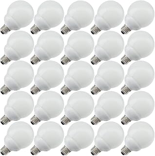 PANASONIC EFG8E28, 8 Watt, G25, Medium Screw (E26) Base Light Bulb (25 Bulbs)
