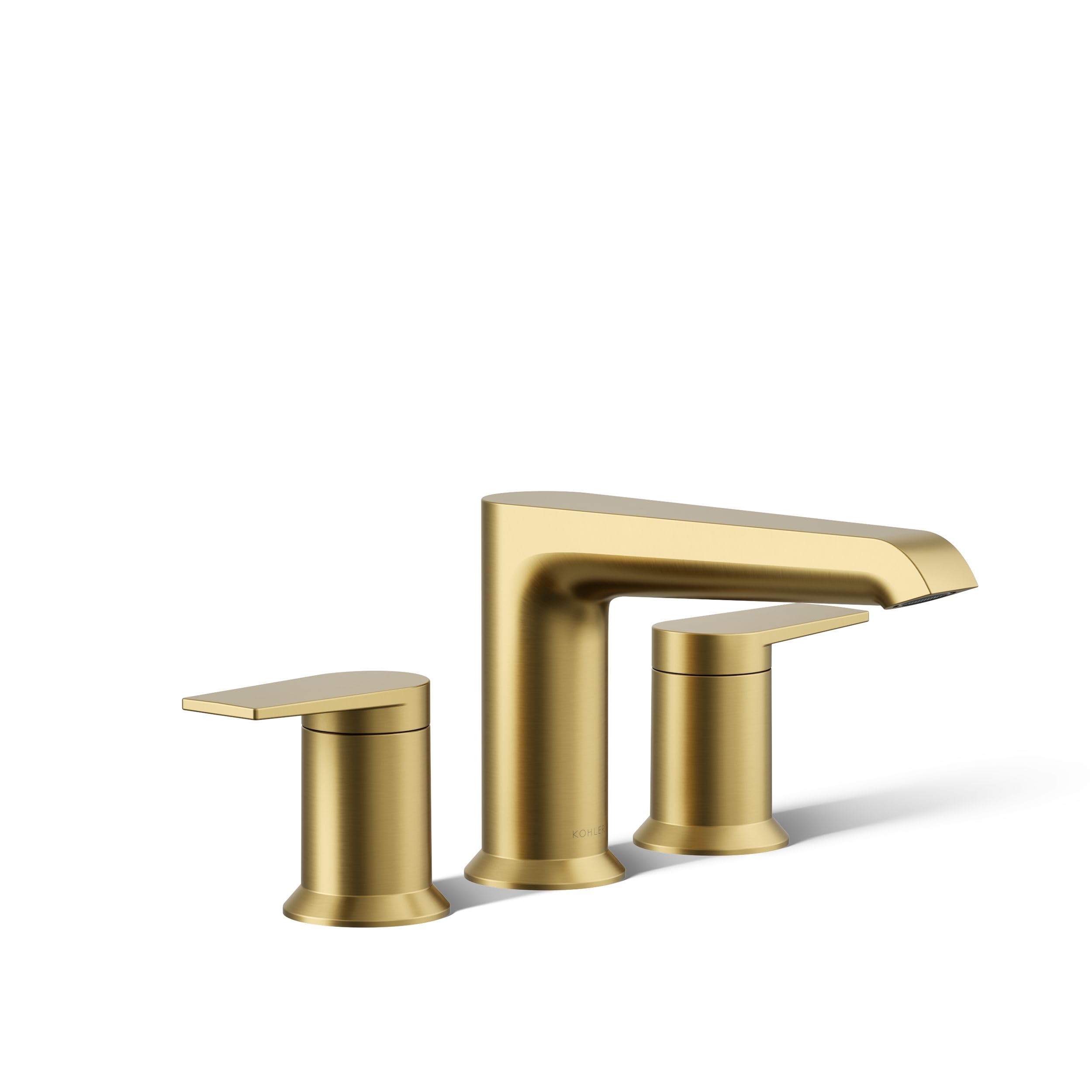 Kohler T25740-4-2MB Hint® Two-Handle Deck-Mount Bath Faucet Trim, Vibrant Brushed Moderne Brass