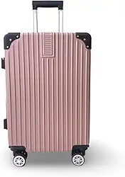 Mala de Viagem Padrão Bordo, 10kg, 4 Rodas Giratórias 360°, Rodinhas Duplas (ROSE)