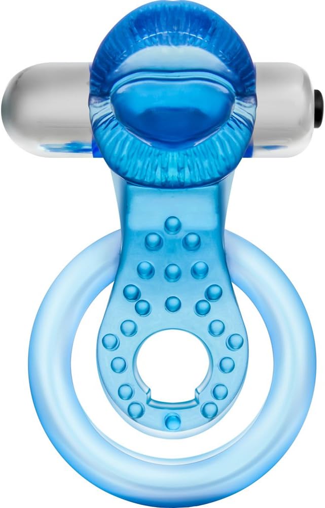 Stay Hard Blue Erection Support Ring With Vibrating Tip