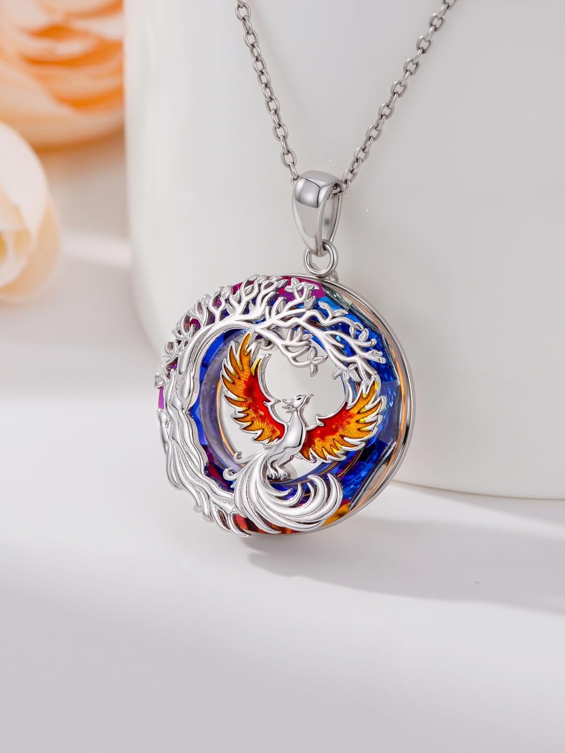 Dorunmo Phoenix Pendant Necklace S925 Sterling Silver Rising PhoenixJewelry Gifts for Women Mom - Image 2