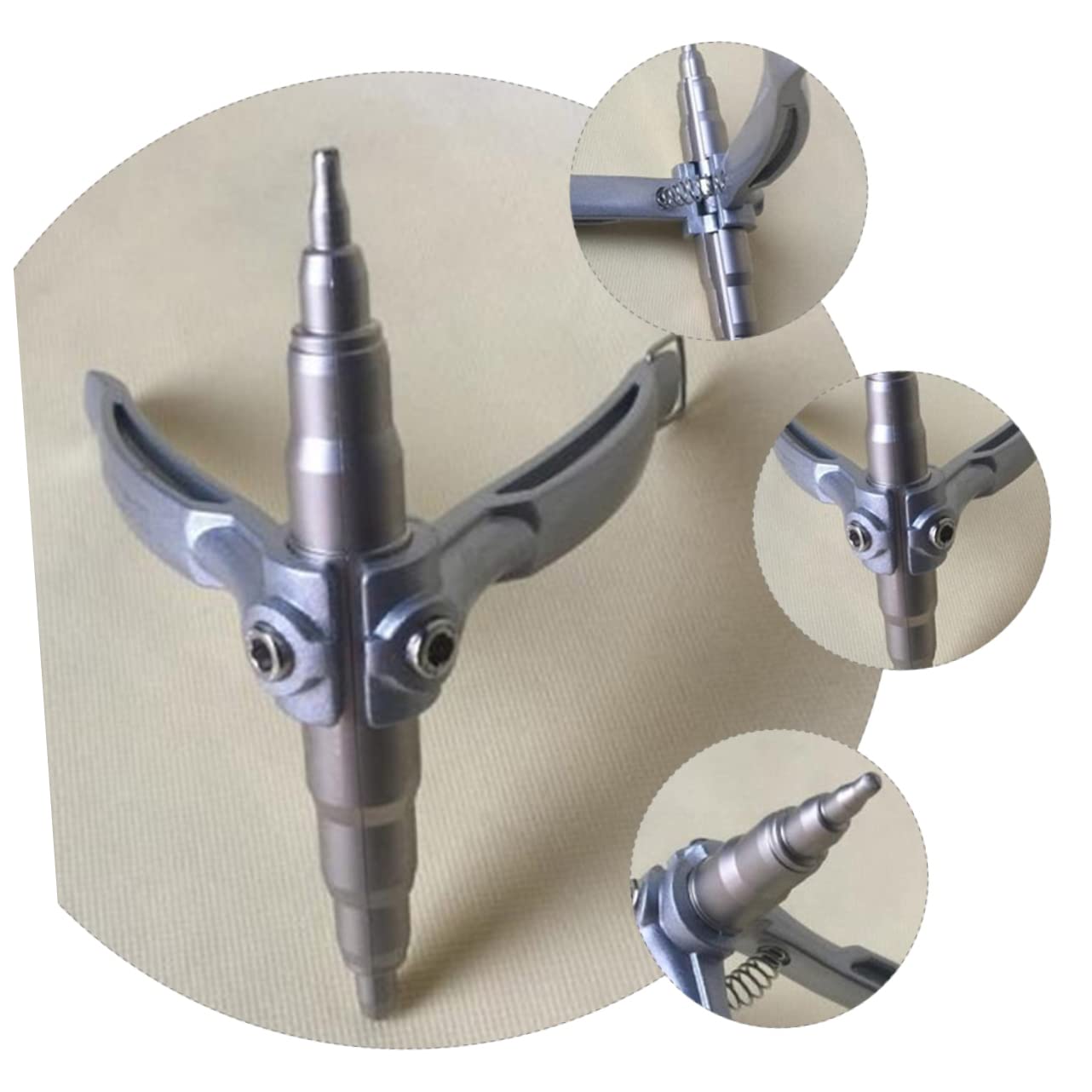 KONTONTY Tube Expander Tool Belt Hole Puncher for Leather Straps Leather Hole Punch Copper Tubing Copper Tube Expander Copper Refrigeration Tube Expander Pipeline Air Conditioner