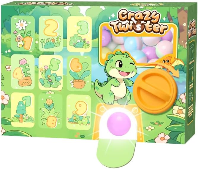 Qlisytpps Mini Egg Claw Machine,blind box Capsules Vending Machine,Claw Game Machine with Prizes Suprise Eggs Twist Toy Kids Toy Perfect for Birthdays Halloween Christmas easter egg gifts (Green)