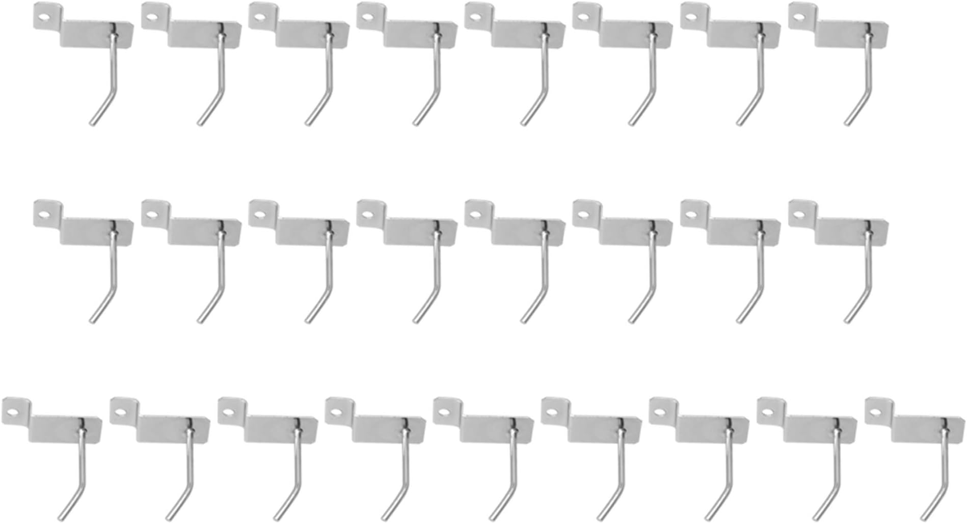 Mxfans 25x Slatwall Single Hook Pin Display Fitting Prong Hanger Shop 5cm Hook