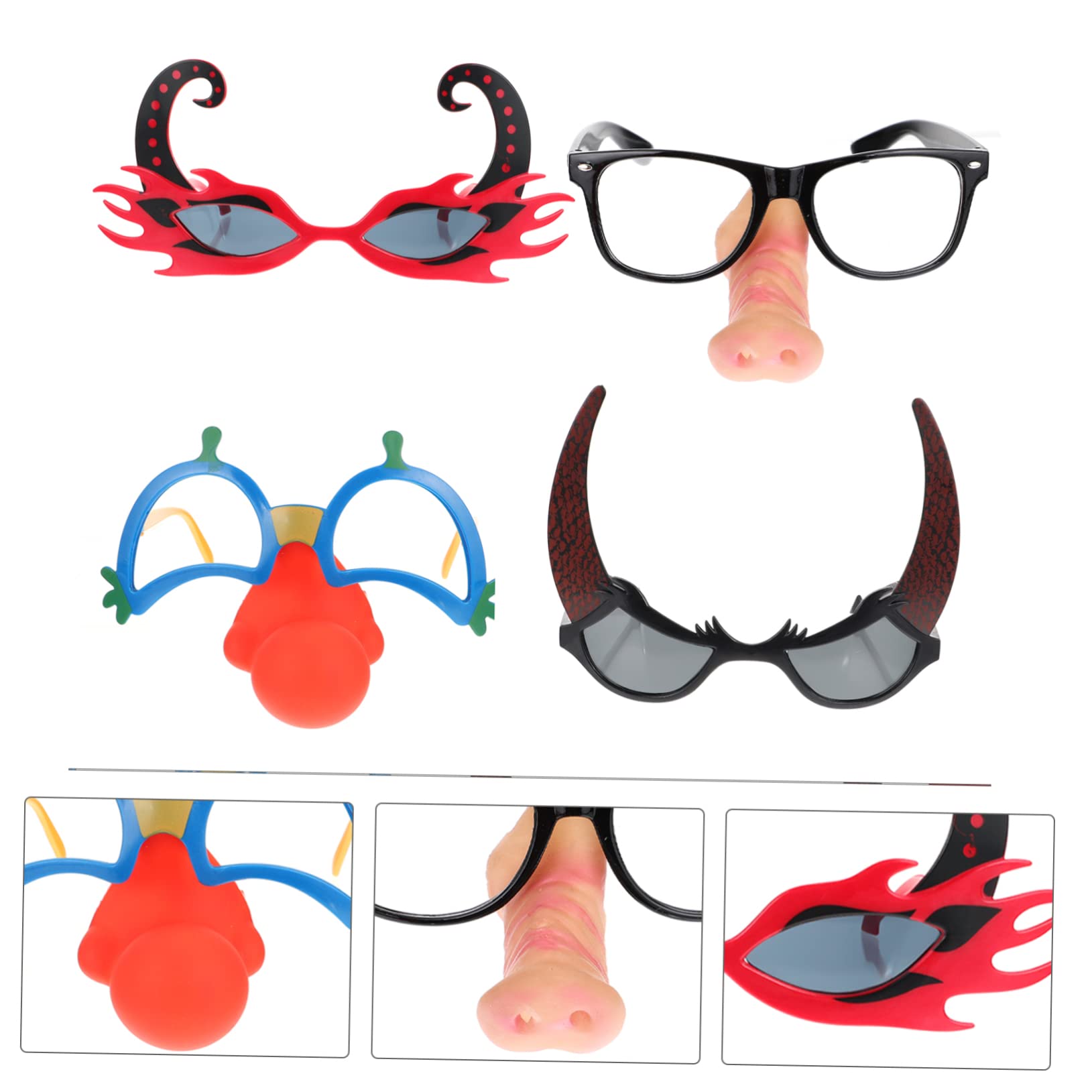 SOIMISS 12piezas Gafas De Fiesta Divertidas De Halloween Material Resistente Livianas y Cómodas Accesorios Para Eventos y Celebraciones Para Adultos