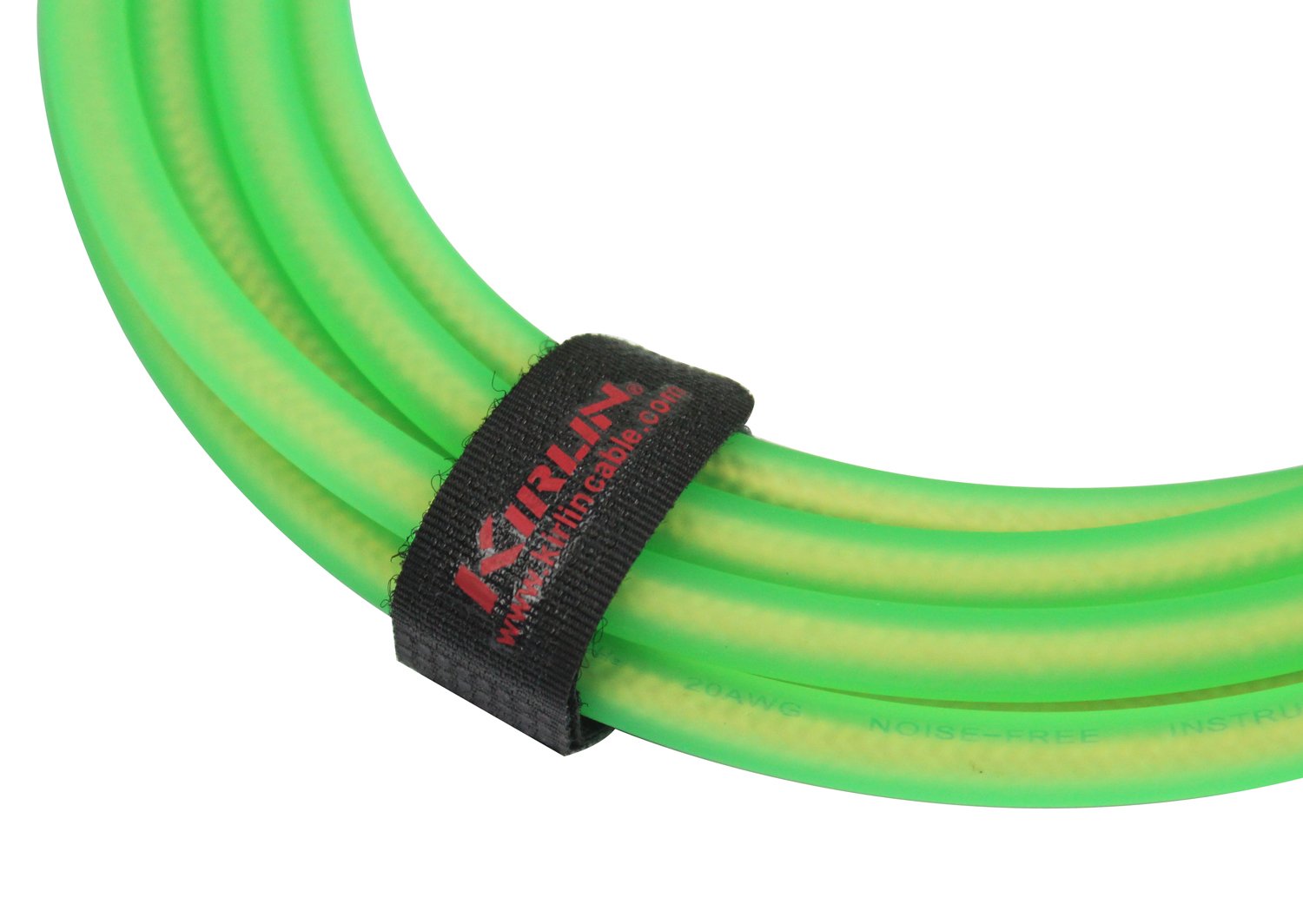 Kirlin Cable IM-201PRG-20/GRF - 20 stóp - 1/4 cala prosty kabel instrumentowy premium zielona kurtka PCW
