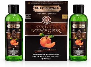 SKINPLUS Fruit Vinegar Gel Hair Color Natural Hair Color Dye for Black Hair Dye (100ml x 2) Brown Price In India