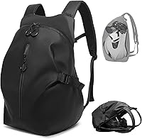Vista 8 de Bolsa de asiento para motocicleta – Bolsa impermeable de doble uso para casco – con una red de carga adicional
