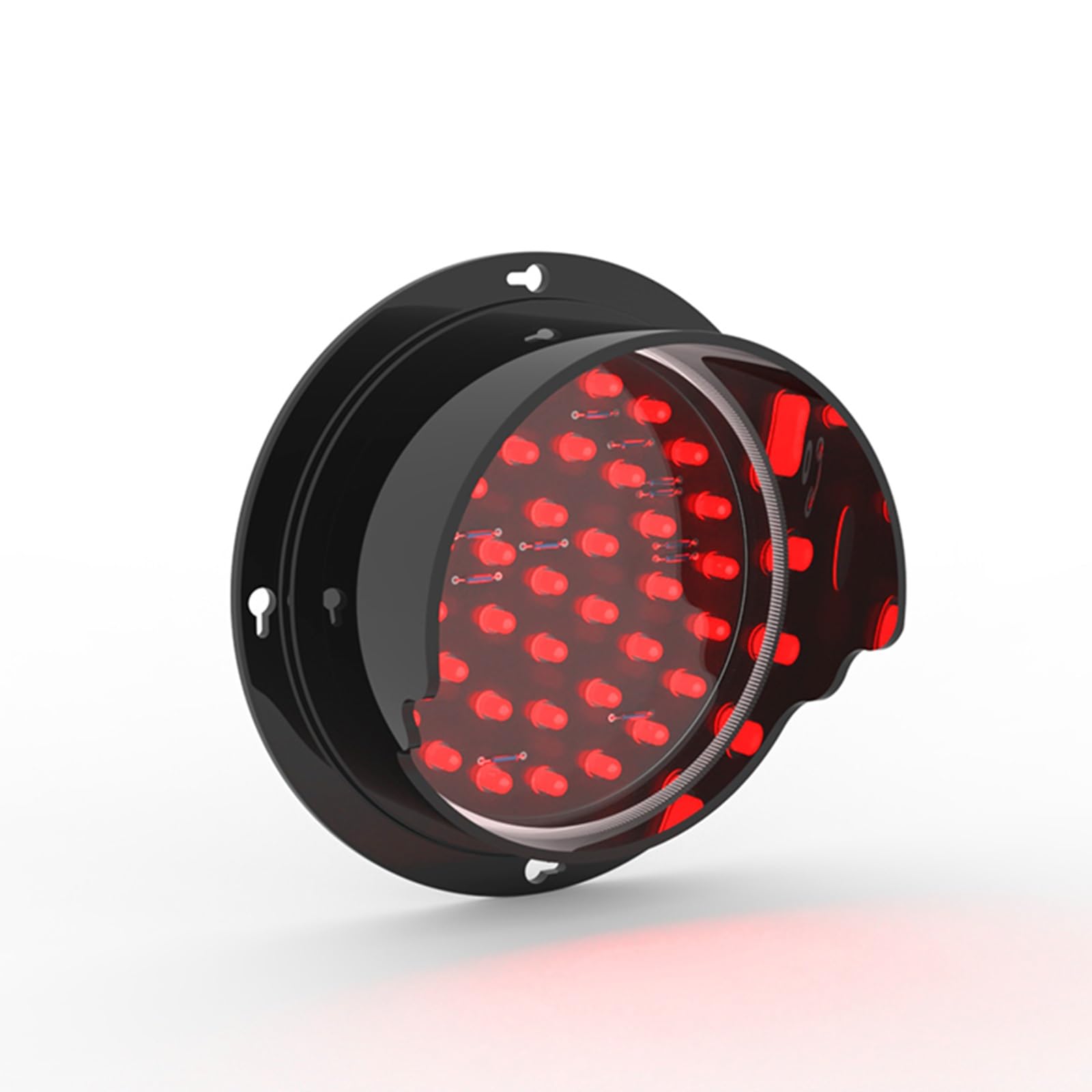 Feu de circulation à LED 100 mm tricolore rouge jaune vert pour déco