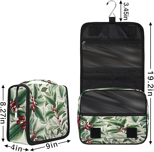 Miniatura 3 de Winter Christmas Modern Style Toiletry Bag for Women, Travel Makeup Organizer with Hanging Hook, Traveling Cosmetic Bags for Toiletries Accessories